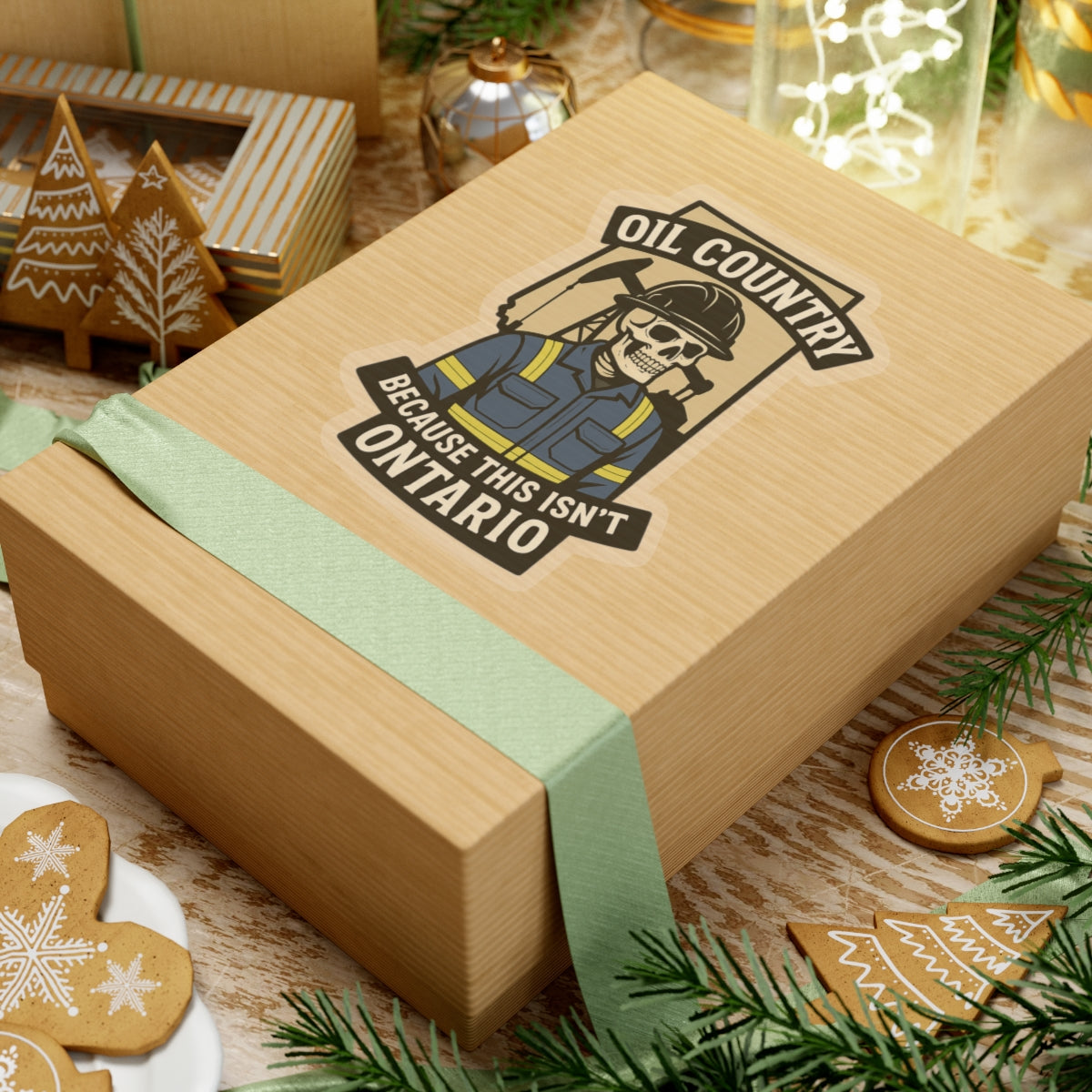 Oil Country  Hard Hat Sticker