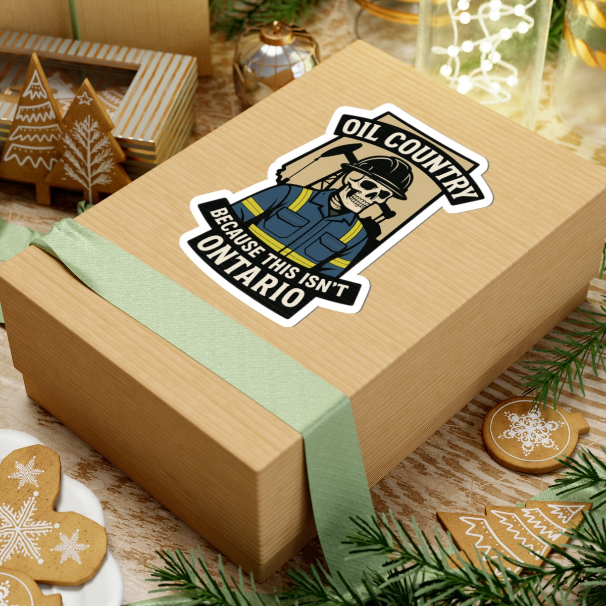 Oil Country  Hard Hat Sticker