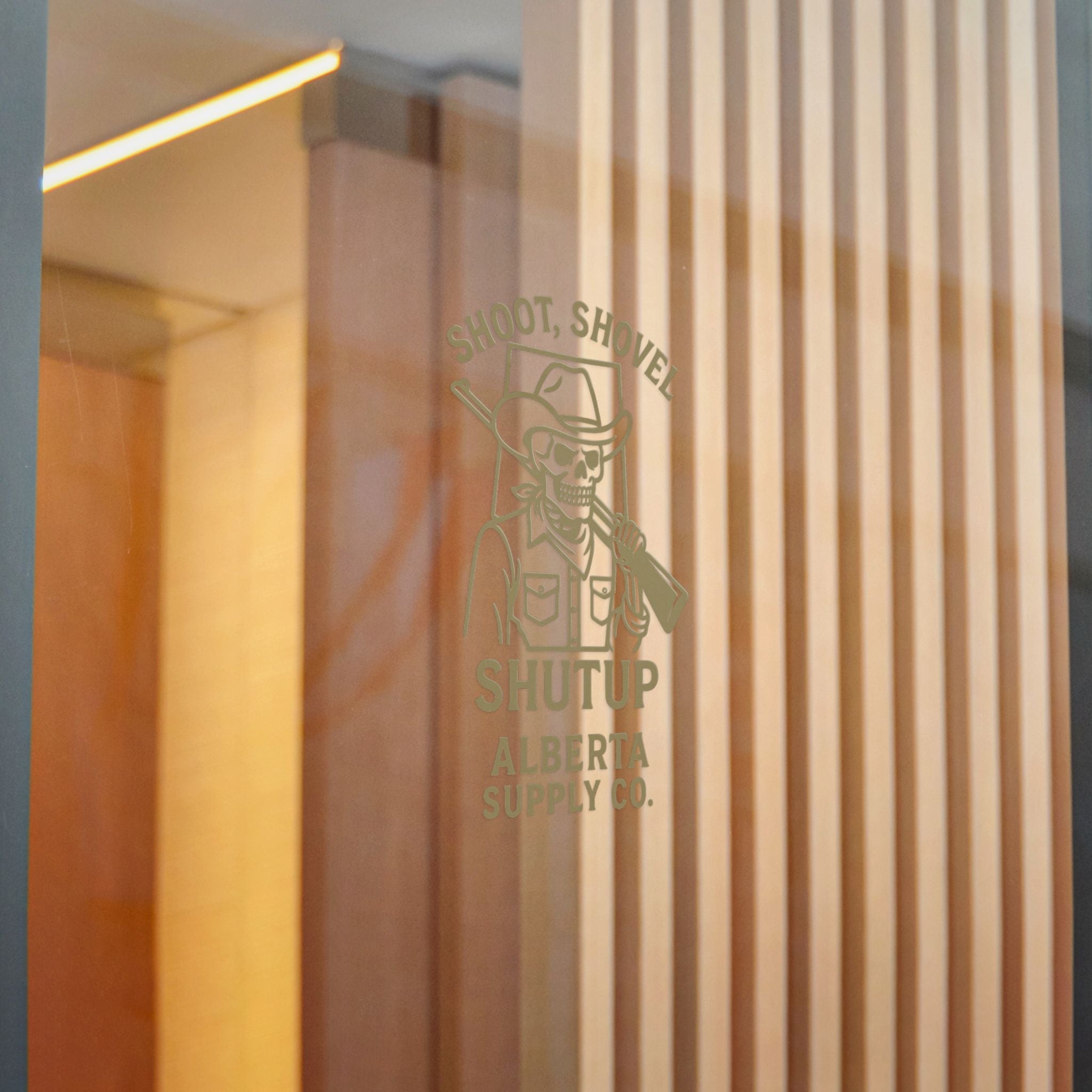 Shoot, Shovel Shutup Sticker