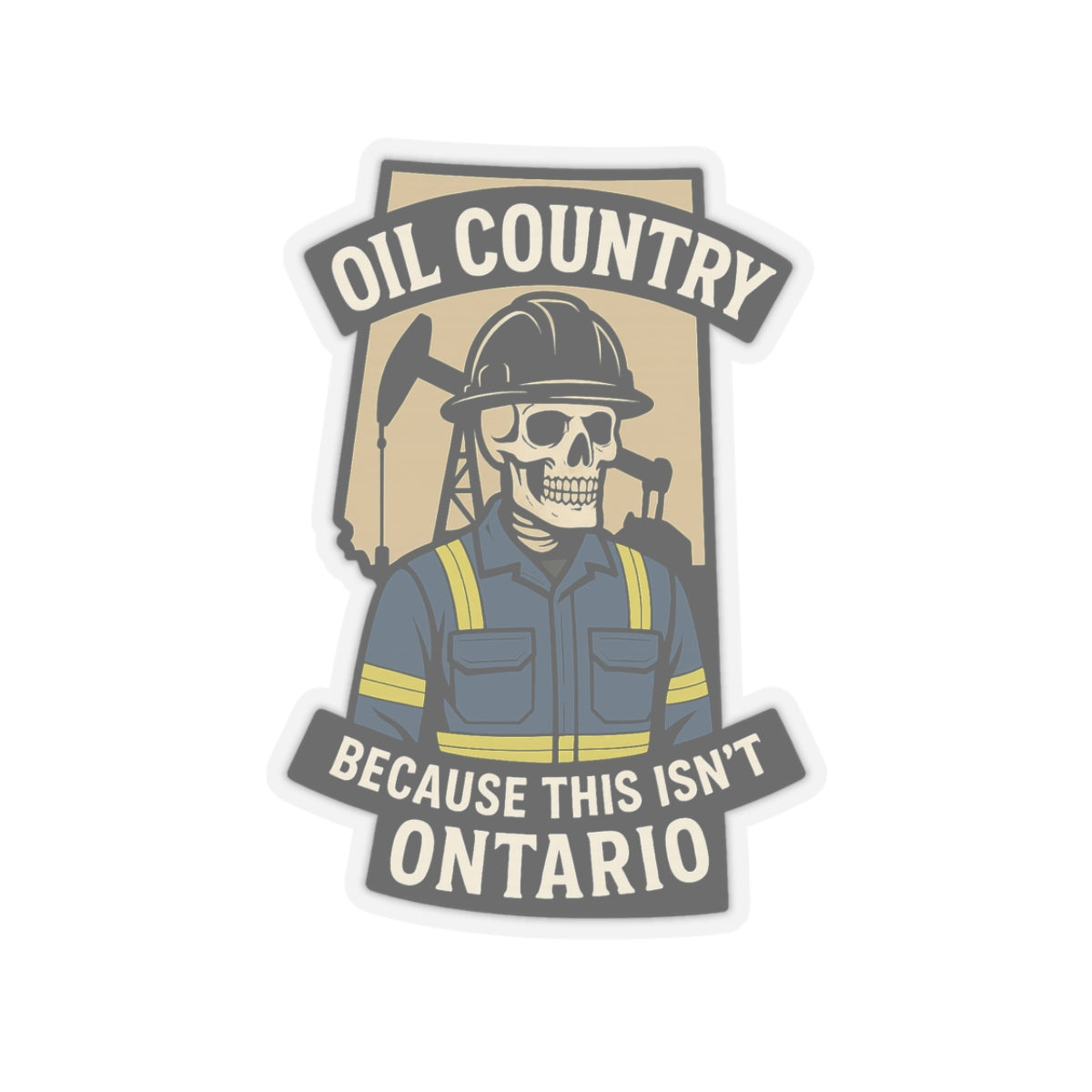 Oil Country  Hard Hat Sticker