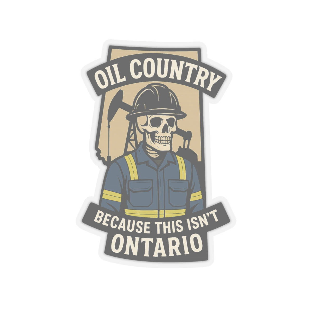 Oil Country  Hard Hat Sticker