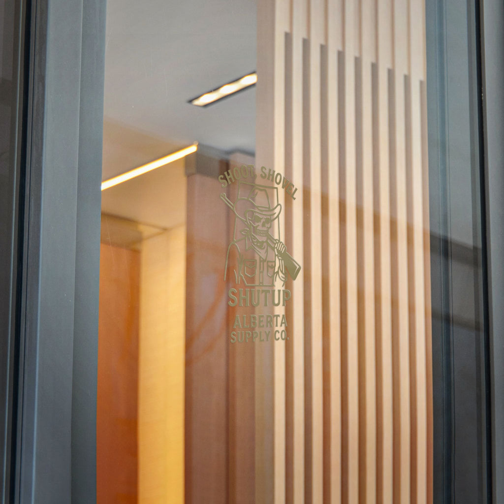 Shoot, Shovel Shutup Sticker