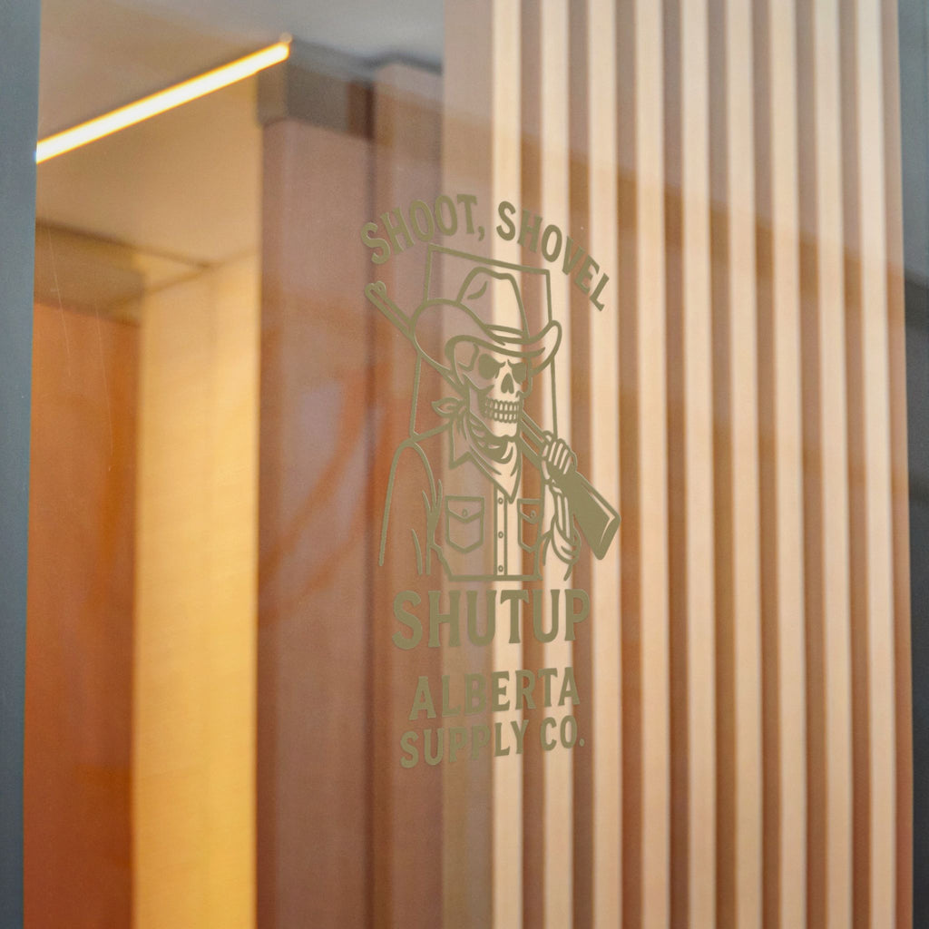 Shoot, Shovel Shutup Sticker