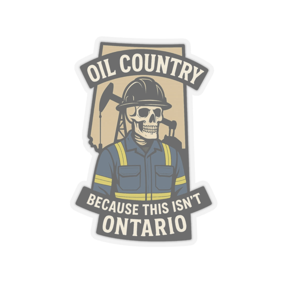 Oil Country  Hard Hat Sticker